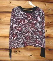 NWOT
Joie Floral Cropped Sweatshirt Thumbholes