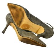 Ann Taylor Mary Jean gray‎ suede heel size 8