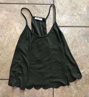 Open Back , High Neck Cropped Tank 