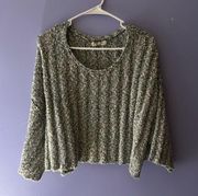 Cropped Tee Sweater