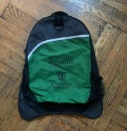 Black and green lightweight backpack