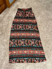 Patterned Maxi Skirt