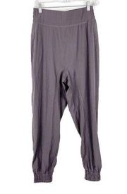 NWT HALARA High Waisted Elastic Waistband Casual Joggers Iris Purple Size Medium