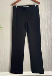Women's M Black Bootcut Dress Pant Yoga Pants Mid-rise Stretch