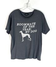 Gray Roommate Of The Year: My Dog Dalmatian Short Sleeve Graphic Tee