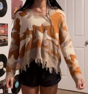 Polly & Esther distressed sweater