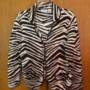 Zebra, button up cardigan