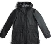 Hunter Women’s Rain Jacket Black Hooded Small Size 6-8 NEW