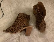 Cheetah Print Booties