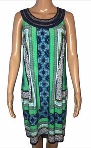 Studio One multi pattern sleeveless dress