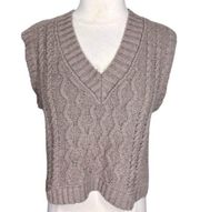 Pink Rose Sweater Vest M