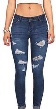 Wax Jeans! Butt shaper distressed skinny