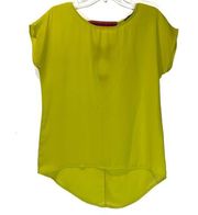 Caramela Lime Green Short Sleeve Top Small