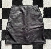 Vintage The Limited Leather Mini Skirt XXS