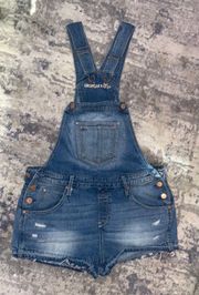 Denim Overall Shorts 