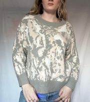 Gray Abstract Sweater