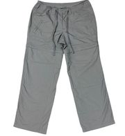 The North Face Convertible Pants A4Q5 Grey Slate Size 6 Hiking Shorts Outdoor