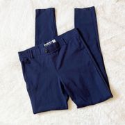 BETABRAND Navy Blue Classic Dress Pant Yoga Pants