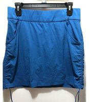 Omni-Shield Anytime Casual Stretch Skort Skirt Size Medium Blue Mini
