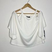 NWT  Off the Shoulder Long Sleeve White Women’s size Small