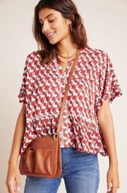 Anthropologie ‘Josie Dolman-Sleeved Top’ in Horse Print