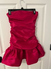 Pink Ruched Dress