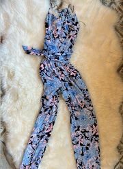 Lilly Pulitzer Dusk Jumpsuit in Bright Navy Amore Please - size M