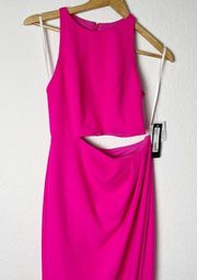 BETSY & ADAM Cutout Sheath Maxi Dress