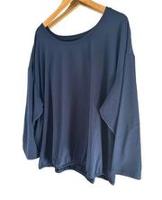 Lands'End  Super Soft Crew Neck Sweater Size 3X Blue