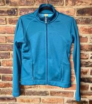 Lucy Activewear Teal Blue Full Zip Track Athletic Jacket Women's Size Small