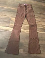 Edikted Brown  leather pants size M