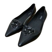 MELISSA Black Point toe Rubber flats size US 7