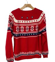 Vintage JC Penney Red Winter Sweater