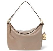 Lauren Ralph Lauren Truffle Medium Callen Leather Hobo Bag