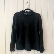 HYFVE HYFVF Black Fringe Sweater