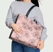 Victoria's Secret PINK FLORAL CANVAS TRAVEL TOTE SHOULDER BAG 26802059