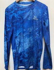 RealTree Fishing Blue Performance Long Sleeve Tee Shirt See Description