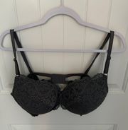 Grey Floral Smart and Sexy Bra