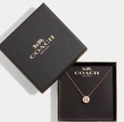 Coach Signature Open Circle Slider Bracelet - ROSE GOLD GRAY STONE MINIMALIST