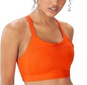 Fabletics orange sports bra.