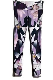 Noli Pants Womens Small Leggings Black White Pink Lotus Yoga Pant Athleisure