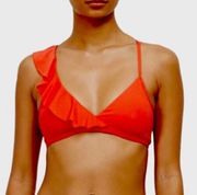 Kenneth Cole ruffle bikini top. NWT