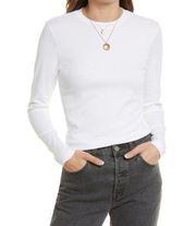 4/$25 Treasure & Bond White Long Sleeve Top M