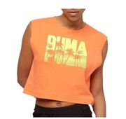 Puma X Fenty Sleeveless Top Orange Size XS NWT Activewear Rhianna Gym Workout