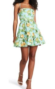 Steve Madden Summer Dress, Sky Blue Floral Size 8 New w/Tag Retail $89