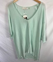 Simply Noelle Mint Tunic Top Size L/XL