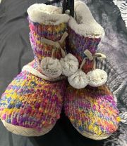 New multi color slipper boots