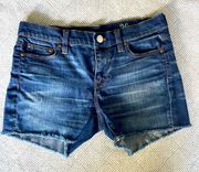 J. Crew indigo denim shorts 26 EUC