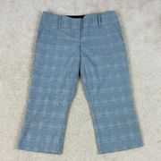 The Limited Gray Houndstooth Drew Fit Capri Pants