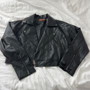 Grey Bandit Black Leather Jacket